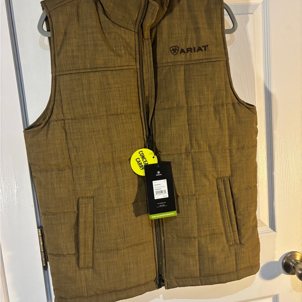 Ariat Tan Quilted Vest